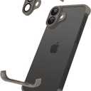 Frameless Phone Case Compatible with iPhone 16 Case with Lens Camera Protector Soft TPU Silicone Four Corner Fall Protection Mat Shockproof Case