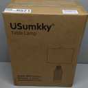 23.75" Modern Green Ceramic Table Lamp Set of 2 for Living Room, Farmhouse Bedside Nightstand Lamp for Bedroom Home Office Dorm