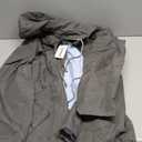 Kikibell Rain Jacket Women Striped Lined Hooded Lightweight Raincoat Outdoor Waterproof Windbreaker
Dark Grey XL