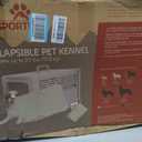 SportPet Designs Collapsible Small Pet Travel Carrier (Tan), Hard-Sided Kennel for Small Dogs, Puppies, Cats, Kittens, Animals up to 25lbs, Washable Home & Outdoor Pet Crate, 24.5"L x 16.5"W x 16"H