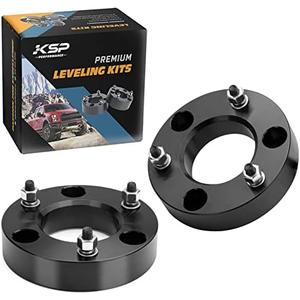 KSP 2" Silverado Leveling Lift Kits, 2in Front Suspension Lift Spacers Compatible With Chevy Silverado GMC Sierra 1500 2007-2024, 2pcs Aluminum Strut Spacers Increase 2inch Space on Pickup&Trucks