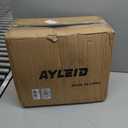 Ayleid Retractable Garden Hose Reel,1/2 in x 100 ft Wall Mounted Hose Reel, with 9- Function Sprayer Nozzle, Any Length Lock/Slow Return System/Wall Mounted/180Swivel Bracket (Gray)