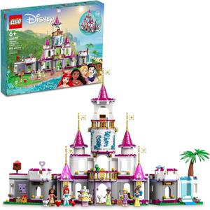 LEGO Disney Princess Ultimate Adventure Castle Building Toy 43205, Kids Can Build a Toy Disney Castle, Disney Gift Idea for Boys Girls with 5 Disney Princess Mini-Dolls, Ariel, Rapunzel and Snow White