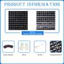 Shimmer Wall Backdrop Black Square Sequin Wall Panel Backdrop Decor for Wedding, Anniversary, Birthday, Party, 36 Panels