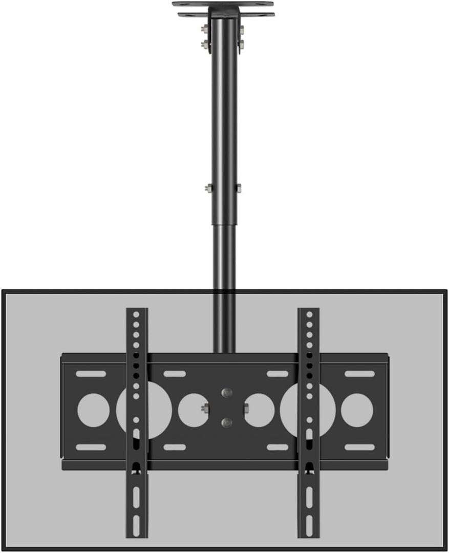 Ceiling TV Mount Stand - Tv Wall Mount, 360 Rotation Tilting TV Stand, Telescopically Adjustable Height, for 27-55 Inch TVs, with Cable Line Hiding, Hole Spacing Within 400x400MM