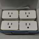 TP-Link Tapo Smart Plug Mini, Matter Compatible, Compatible with Alexa, Google Home & Samsung SmartThings, Energy Monitoring, 15A, UL Certified, 2.4G Wi-Fi Only, Tapo P110M(4-Pack)