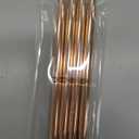 Artdone Metallic Nail Art Pens, Liner Brushes Set, 5PCS Copper Color Nail Tools For Long Lines, Thin Details, Fine Drawing, Liner Brush UV Gel Polish Painting Nail Design Sizes 5/ 8/ 12/ 20/ 25mm