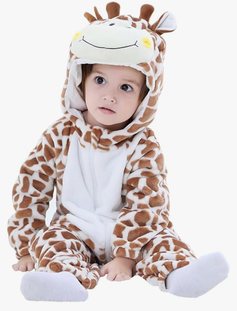 Kids' And Toddlers' Infant Tiger Dinosaur Animal Fancy Dress Costume Outfit Hooded Romper Jumpsuit 18-24M