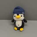 BSVOME 9 inches Penguin Stuffed Animals Soft Plush Cute Travel with Hat Backpack Doll for Boys Girls