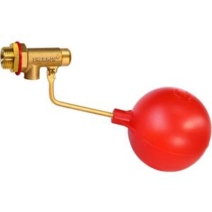 3/8" Water Float Valve for Pool Heavy Duty Brass Auto-Fill Valve, Compact Design with 3" Large Float for Reliable Shut-Off, 125 PSI Water Level Controller