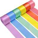 Jacriah 1-1/2 Inch Rainbow Satin Ribbons for Crafts, 6 Rolls Single-Faced Rainbow Assorted Ribbons for Gift Wrapping Flower Bouquet Wedding Invitations Bridal Shower Hair Bow Garland Party Decor