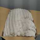 Bedsure GentleSoft Electric Blanket Full Size - Soft Ribbed Flannel Heated Blanket with 6 Heat Settings, Heating with 10 Time Settings, 8 hrs Timer Auto Shut Off, Gifts for Grandma (72"x84", Cream)