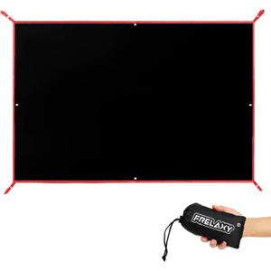Frelaxy Tent Footprint, Waterproof Camping Tarp, Durable Tent Floor to Elevate Your Camping, Hiking, Backpacking, Hammock, Beach Experience (6 Person116.5'' x 104'', Black)