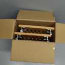 Internet's Best - Stacking Utility Shelf - Bamboo - 2 Shelves - Kitchen Cabinet Closet Organizer and Storage - Small