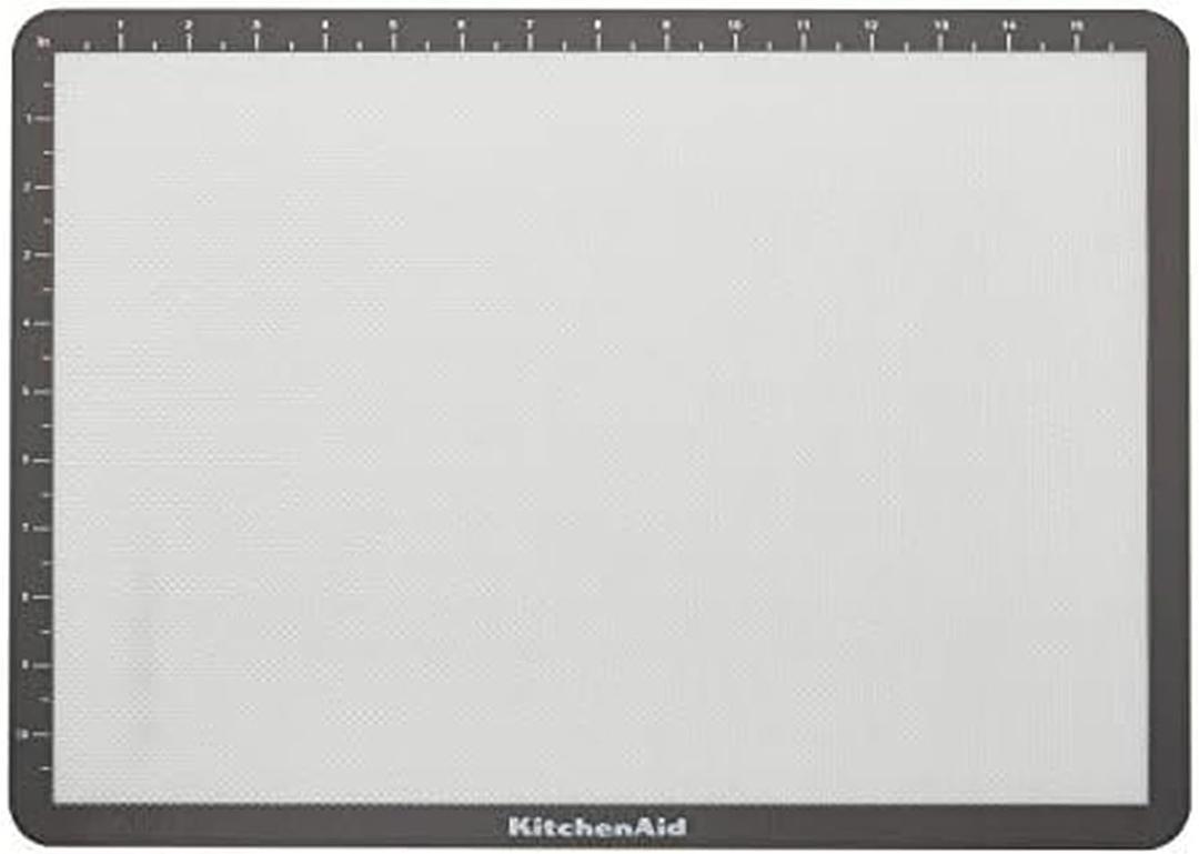 KitchenAid Silicone Large Baking Mat, 12x17-Inch, Gray