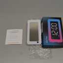 Alarm Clocks for Bedrooms, Mirror Clock with 8 RGB Atmosphere Light, Dual Alarms, 3 Alarm Modes, Snooze, Sleep Aid, Timer, USB Charger, Bedside Digital Alarm Clock for Kids, Adults, Heavy Sleepers