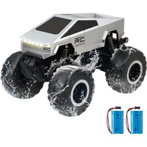 Remote Control Car Off-Road Pick-up Truck, 4WD Waterproof RC Trucks Toy RC Cars for All Terrain, 1:16 Scale Hobby Monster Truck Toys 2.4GHz Vehicles Kids Gifts for Boys/Girls Age 6 7 8 9 10-12+