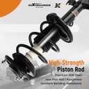 maXpeedingrods Front Strut for 2009-2013 Toyota Corolla 1.8L L4 | for 2011-2013 Matrix FWD 1.8L L4, Suspension Kit Shock Absorber w/Coil Spring, for 472597 472598