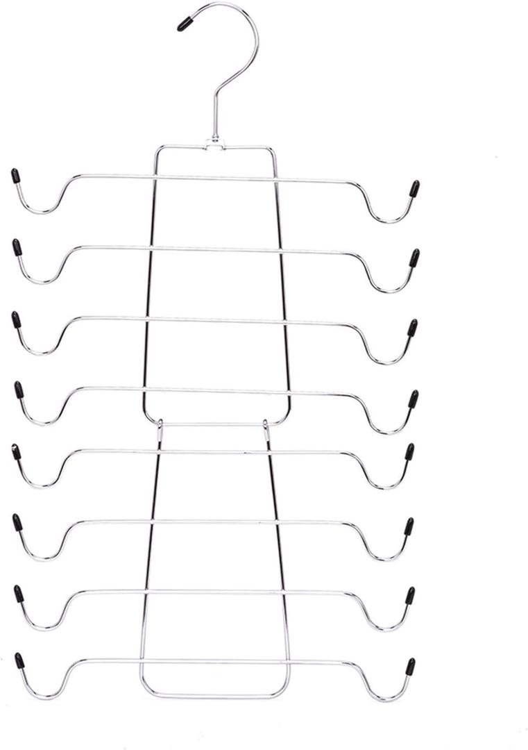 2 Pack Collapsible Hangers Clothes Hanger, Underwear Hanger, Multi-layer Closet Storage Rack, Foldable Space Saving Bracket 