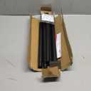 Matte Black Shower Curtain Rod 31-79 inches with Holders, Stainless Steel Shower Rod & Tension Rod, Adjustable Tension Shower Curtain Rod for Bathroom, Windows, Closet