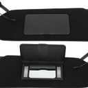 Left and Right Sides Sun Visor Fit for 1997 1998 1999 2000 2001 2002 2003 2004 for Chevrolet Corvette C5 10442033 10442034 Black with Sunroof