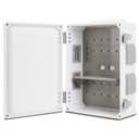Namunanee Outdoor Electrical Junction Box, ABS Water Resistant Enclosure with Internal Mounting Panel & Hinged Cover (15" H x 11" L x 6" W)