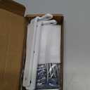 Alise White Shelf Brackets 6 Inch,Heavy Duty Floating Shelf Bracket Mounting Brackets,Hidden L Brackets for Shelves,Metal Decorative Shelf Brackets Wall Shelf Supports Brackets DIY,Pack of 4