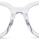 Peepers by PeeperSpecs Women's to The Max Square Blue Light Blocking Reading Glasses (Clear)