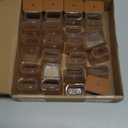 28Pcs Chair Leg Floor Protectors Rectangle for Hardwood Floors Silicone Caps Covers Felt Furniture Pads Clear Chair Sliders, Protect The Floor from Scratches(Fit:L 1.12"-1.5",W 0.75"-1") (Medium)