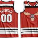 Griswold Moose Youth Clark #00 Basketball Jersey  X-Mas Vacation Stitched Letters & Numbers, Fan Apparel, Kids S to XL (L)