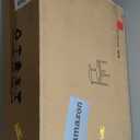 Solid Wood Dining Chair, Mid Century Dining Chair, Upholstered PU Leather Chair with Wide Curved Backrest, Chair for Dining Room, Kitchen, Walnut Finish (1-Pack)