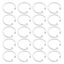 uxcell 20Pcs 50mm Internal Retaining Ring Circlip, 304 Stainless Steel Internal Circlip Snap Rings C-Clips for Grooved Shafts Studs, Silver Tone