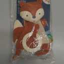 Itzy Ritzy - Bitzy Crinkle Sensory Toy for Babies & Toddlers  Features Crinkle Sound, Soft Braided Teething Toy Ring & Textured Ribbons  Gender Neutral Baby Item for Ages 0 Months & Up, Fox