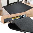 Extra Large Indoor/Outdoor Entrance Mat - 4 x 5 Feet, Rubber Border Door Mat Heavy Duty, Waterproof, Low-Profile, Easy to Clean, Rubber Entry Mat,Commercial Floor Mat, Charcoal Grey