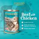 Evanger's Heritage Classic Beef with Chicken Dog Food  12 Count, 12.5 oz Each  Loaf Style Recipe with Beef & Chicken  Wet Dog Food  Grain & Gluten Free