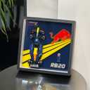 iLuane Display Wallboard for Speed Champions Oracle Red Bull Racing RB20 F1 Race Car Model Kits - Building Set 77243, Adult Collectibles Wall Mount, Home or Office Dcor (No Car Included)