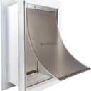 PetSafe Wall Entry Pet Door  RustFree Telescoping Frame  Easy Install for Interior & Exterior Walls 4 3/4"  7" Thick  Medium  for Pets Up to 40 Lb