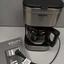 KRUPS Simply Brew Compact 5 Cup Coffee Maker: Stainless Steel Design, Pause & Brew, Keep Warm, Reusable Filter, Drip-Free Carafe