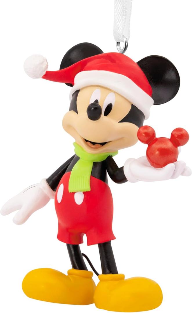 Hallmark Disney Mickey Mouse Holding Ornament Christmas Ornament