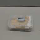 500 PCS 6-Inch Precision Gun Cleaning Swabs with Storage Case - Lint-Free Bamboo-Handle Long Cotton Swabs for Gun Cleaning, Makeup & Electronics