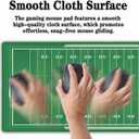 Green Desk Pads, Large Non-Slip Mousepads, Gaming Desk Pad - 35.4 X 15.7 inch for Work, Game, Home - American Football Field