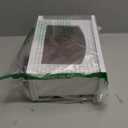 Vicenpal Fireplace Lanterns Decorative Flameless White Brick Tabletop Fireplace Indoor Battery Operated Fire Place USB Operated for Table Christmas Decorations