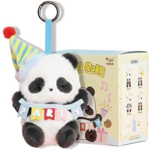 52TOYS Panda Roll Party Series Blind Box Stuffed Animal Plush Toy with Soft and Adorable Design, 1PC Perfect for Cuddling, Display, and Unique Posing, Ideal Gift for Panda Enthusiasts
