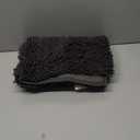 Smiry Luxury Chenille Bathroom Rugs 24x16, Extra Soft and Absorbent Shaggy Bath Mat, Machine Washable, Non-Slip Plush Carpet Runner for Tub, Shower, and Floor, Home Decor Accessories, Charcoal Grey