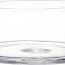 YOUEON Wide Glass Cylinder Vase, 4" Tall x 8" Wide Flower Glass Vase, Cylinder Terrarium Bowl, Decorative Centerpiece for Weddings Events, Pillar Candle, Flower Arrangement, Clear