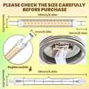 Bonlux R7S J118 LED Light Bulb, 118mm 10W T3 J Type Linear Double Ended Floodlight Bulb, Non-dimmable R7S LED Floor Lamp Warm White 3000K for Work Light, Landscape Light -2Pack