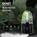 Coospider 3.8L Reptile Fogger Mister, Quiet Reptile Humidifier for Reptiles Tank, Terrarium Humidifiers, Reptile Misting System for Reptiles Amphibians Herps Vivarium (Dual Hose)