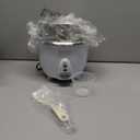 Aroma Housewares 6-Cup (Cooked yield ) / 1.3 Qt. Select Stainless Pot-Style Rice Cooker, & Food Steamer, One-Touch Operation, White