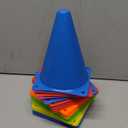 7 Inch Soccer Cones, 24 Pack Cones Sports Training Agility Field Marker Plastic Cones for Skating Basketball Football Practice Drills, Indoor Outdoor Activity Events Games Obstacle Course - 6 Colors