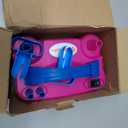 IDAODAN Electric Balloon Pump, Portable Electric Balloon Blower Machine Balloon Air Pump Dual Nozzle Rose Red 110V 600W Balloon Inflator for Party Decorations